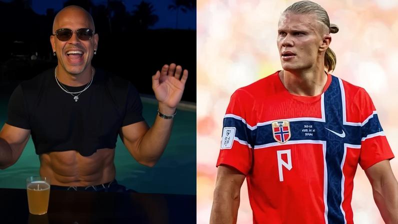 Léo Santana confronta Haalang e manda recado ao atacante da Noruega - (crédito: Reprodução/Instagram)