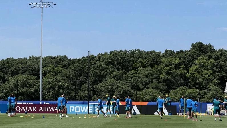 Treino da Seleção Brasileira neste sábado, 4 de julho. - (crédito: Pedro Bueno/No Ataque)
