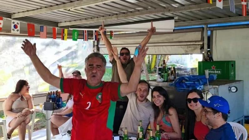 O restaurante se transforma em uma grande festa em dia de jogos - (crédito: Luiz Fellipe Alves/CB/DA Press)