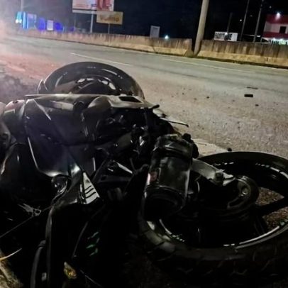 Motociclista morre após colisão com mureta de proteção na BR-020