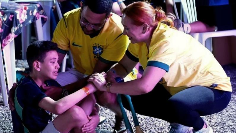 Régis Bispo de Amorim e o filho Luiz Miguel - (crédito: Ed Alves/CB/D.A Press)