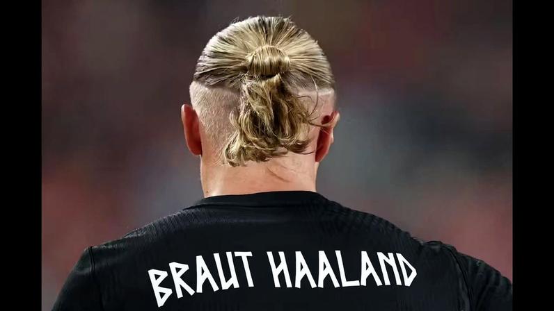 Haaland, da Noruega, em ação contra Senegal pela fase de grupos da Copa do Mundo de 2026, em East Rutherford, nos Estados Unidos. — Foto: John Sibley/Reuters