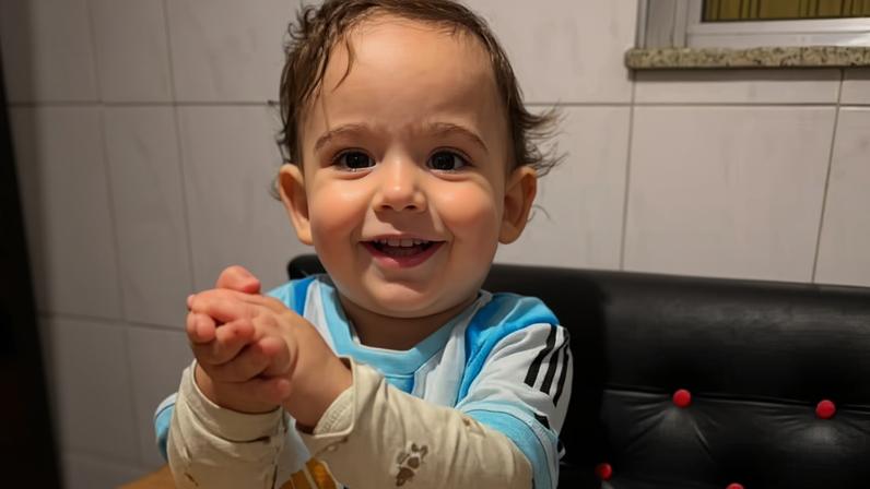 Lionel com camisa da Argentina — Foto: Arquivo pessoal