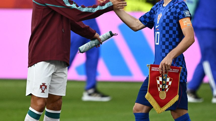 Cristiano Ronaldo e Modric - Portugal x Croácia - Copa do Mundo — Foto: REUTERS/Dylan Martinez