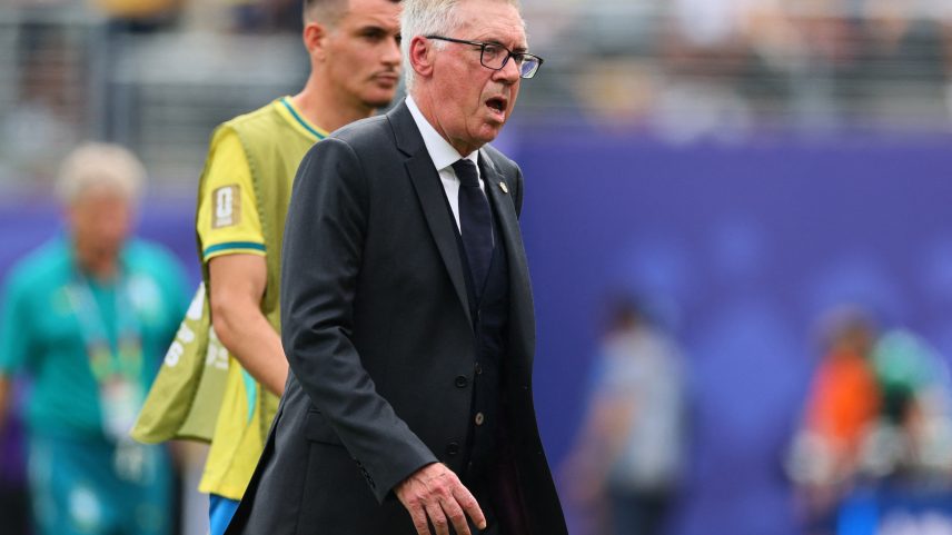 Ancelotti em Brasil x Noruega — Foto: Reuters/Caean Couto