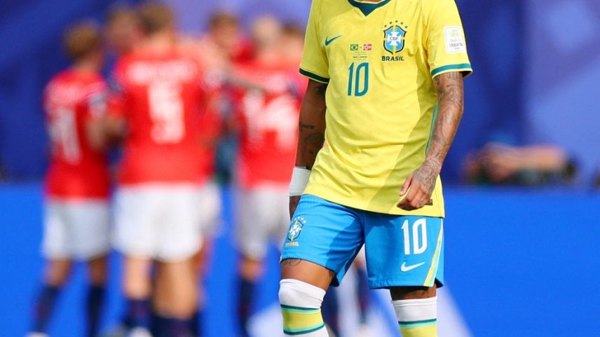 Neymar em Brasil x Noruega — Foto: REUTERS/Mike Segar