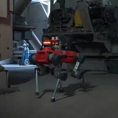 Fábrica de cimento usa cão robô como novo inspetor de áreas de risco