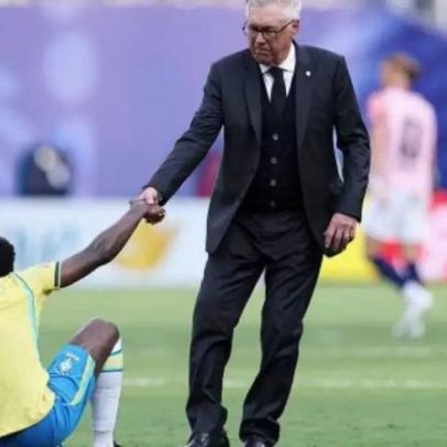 Ancelotti explica escolha de Bruno Guimarães em pênalti: era o melhor em campo