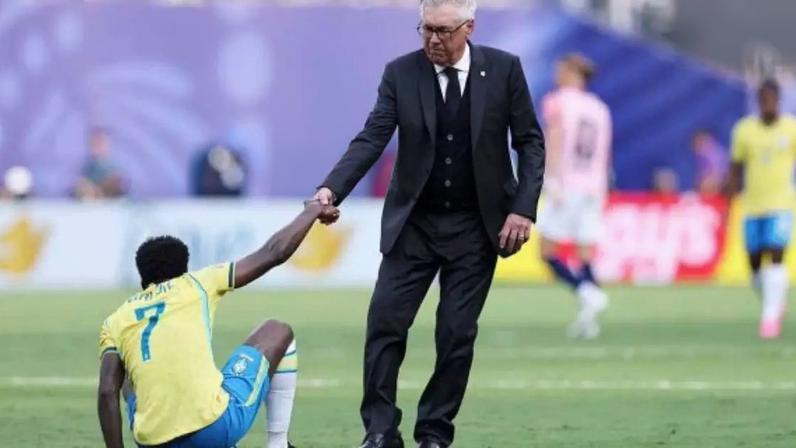 Ancelotti explica porque Bruno Guimarães bateu pênalti do Brasil contra a Noruega –