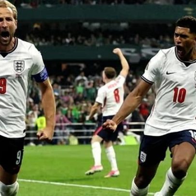Inglaterra, com dez, vence México após pênalti de Kane na Copa do Mundo