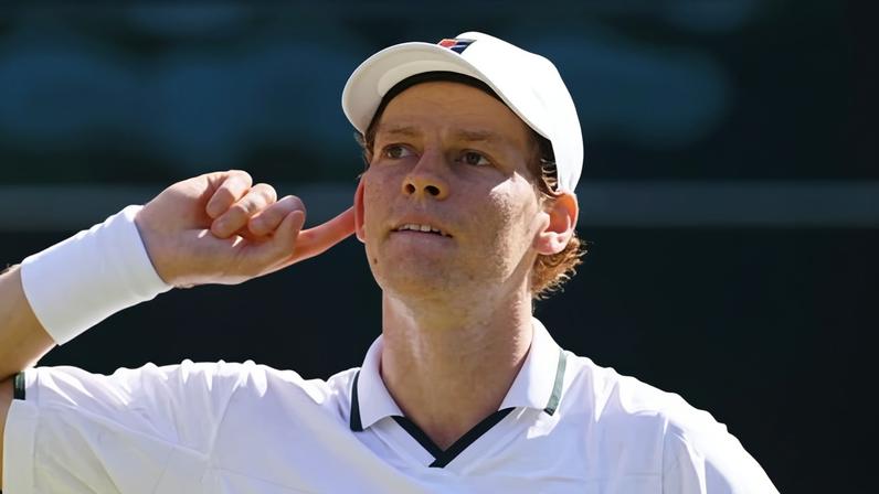 ‘Very unusual’: Jannik Sinner appeals to the crowd before match point against Jenson Brooksby.