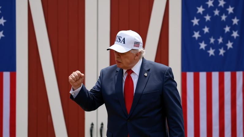 ‘In his second term, he has nothing to lose by making as much money as possible off his presidency.’ Photograph: Evan Vucci/Reuters