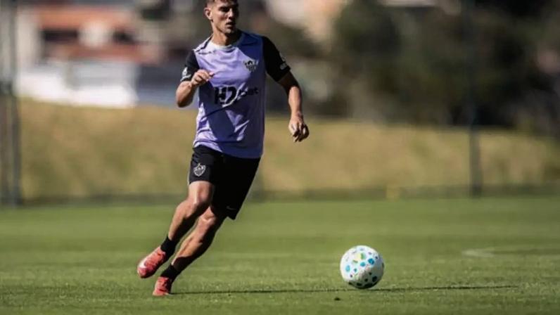 Natanael durante treino do Atlético-MG –