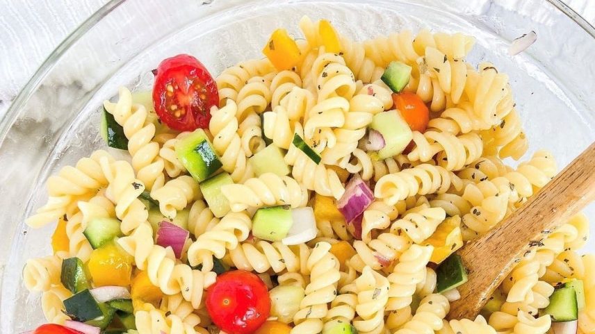 Pasta salad is a summer staple.