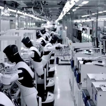 Robôs humanoides montam 3 mil tablets em 10 horas na China