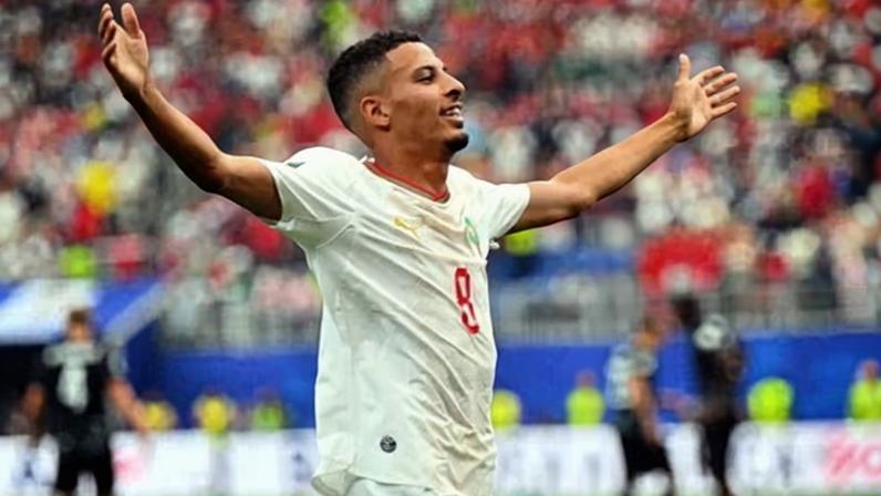 Azzedine Ounahi soaks in the applause after opening the scoring.