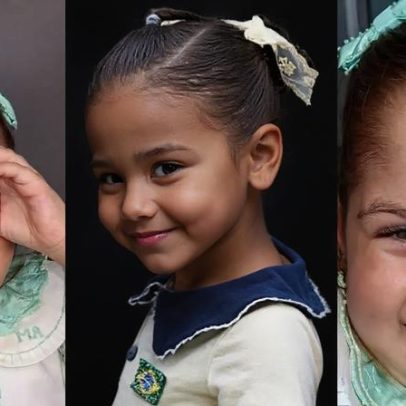 Mini fashionistas: Mavie, Maria Alice e Maria Flor looks para torcer pelo Brasil