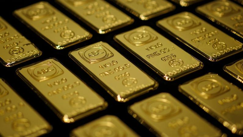 Barras de ouro — Foto: Brendon Thorne/Bloomberg