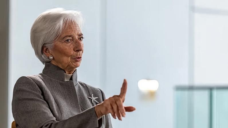 A presidente do Banco Central Europeu (BCE), Christine Lagarde — Foto: Alex Kraus/Bloomberg