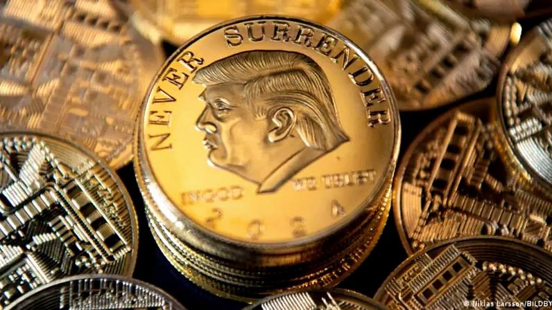 Venda de memecoins rendeu 635 milhões de dólares ao presidente dos EUA no ano passado