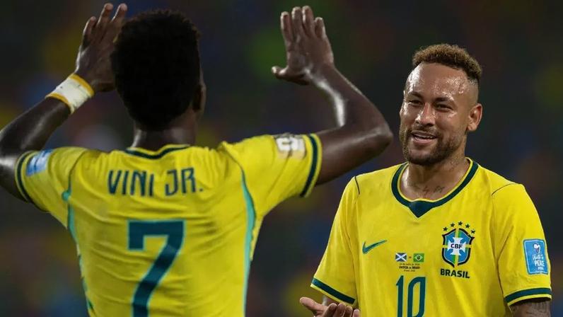 Neymar vai ser titular no jogo contra a Noruega? Ancelotti tem plano envolvendo Vini Jr. e o camisa 10 contra Haaland: 'Acho que vão...'.