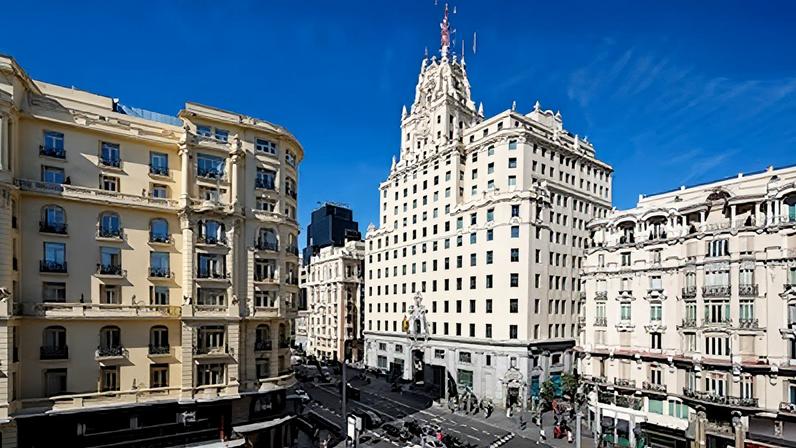 Sede histórica de Telefónica en la Gran Vía Madrileña.