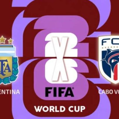 Argentina x Cabo Verde com comentários e estatísticas a partir das 18h