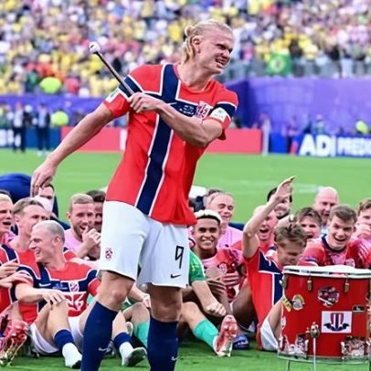 Haaland elogia dia histórico da Noruega após vitória sobre o Brasil