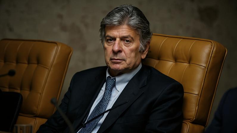 O ministro Luiz Fux, durante sessão do STF (Victor Piemonte/STF)