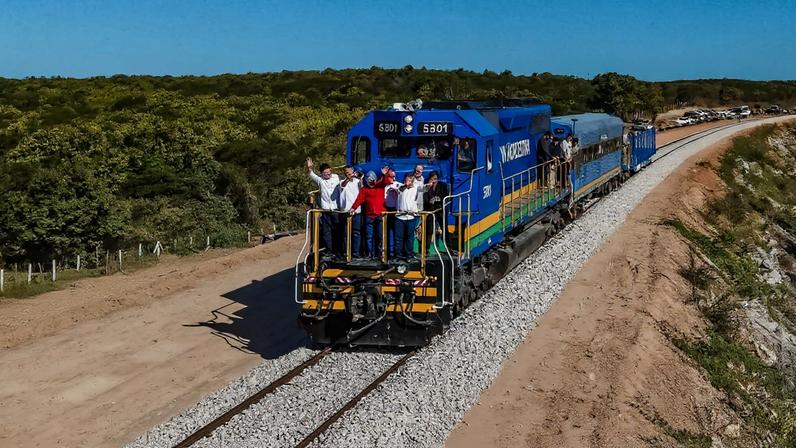 Presidente da República, Luiz Inácio Lula da Silva, durante cerimônia de entrega dos Lotes 4 e 5 da Ferrovia Transnordestina.