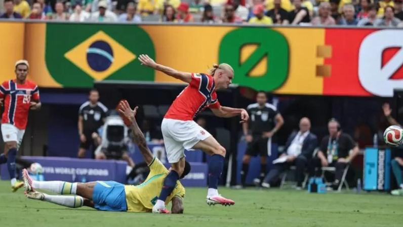 Haaland pôs fim ao sonho do hexa da seleção brasileira.