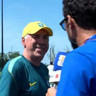 Nenê reencontra Neymar e recebe convite de Ancelotti