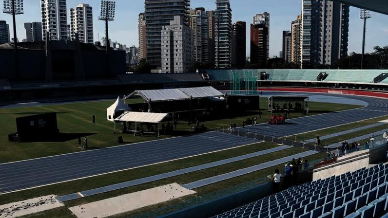 A pista Ícaro de Castro Melo volta a receber grandes competições nacionais após passar por ampla reforma (Foto: Matias Santana / CBAt)