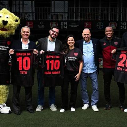 Bayer Leverkusen celebra um ano da academia de futebol com Tita e Paulo Sérgio