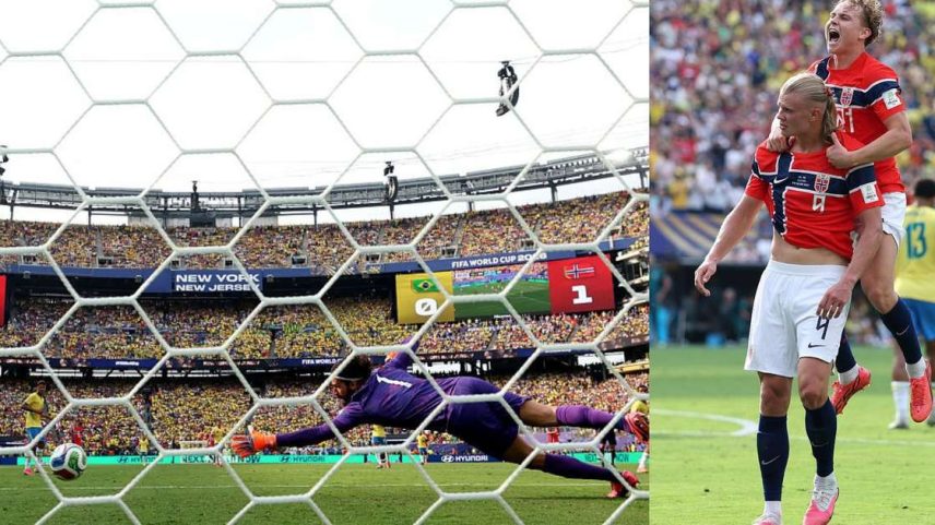 A seleção da Noruega elimina o Brasil na Copa do Mundo com dois gols de Haaland