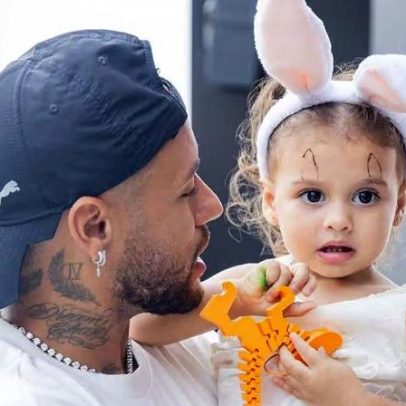 Neymar celebra aniversário de Helena após polêmica, promete fazer o possível
