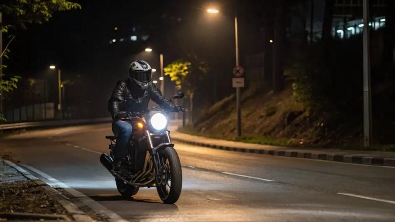 Motoristas não conseguem ver moto no escuro e isso causa colisões graves