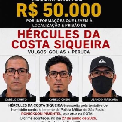 Estado oferece recompensa por atirador que baleou oficial da Rota