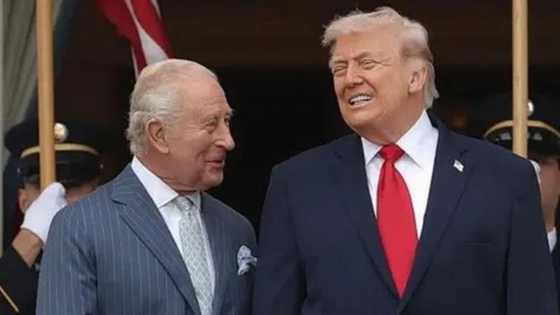 King Charles and US President Donald Trump pictured during the monarch's state visit to Washington DC earlier this year