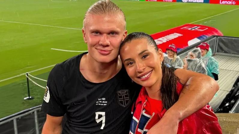 Esposa de Haaland, Isabel parabenizou o atleta após a Noruega eliminar o Brasil da Copa.