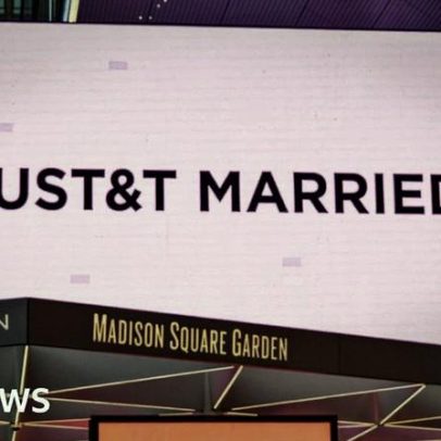 Taylor Swift e Travis Kelce se casam em Nova York, cerimônia com Adam Sandler