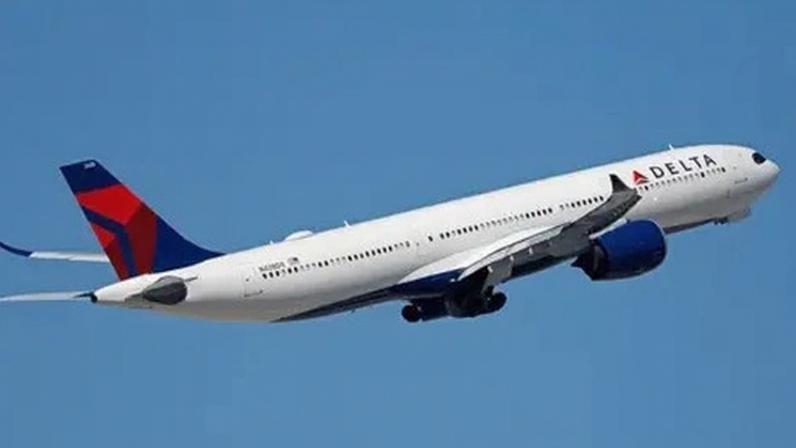 Getty Images A Delta Air Lines Airbus A330 airplane departs from Harry Reid International Airport
