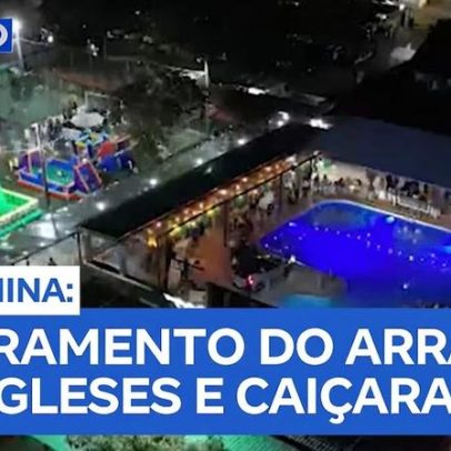 Arraiá em Santos encerra fim de semana com rock, sertanejo e pagode