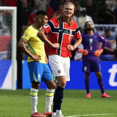 Provocação de Haaland nas redes após eliminar Brasil na Copa