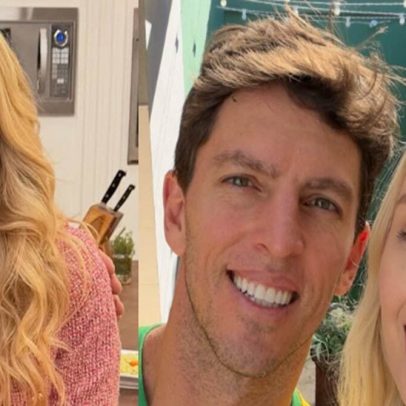 Ex de Karina Bacchi surge com bebê na primeira copa dele