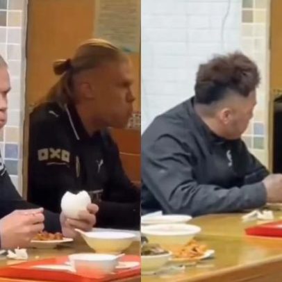 Vídeo de Haaland assustado com o reflexo teria origem em conteúdo chinês, diz IA