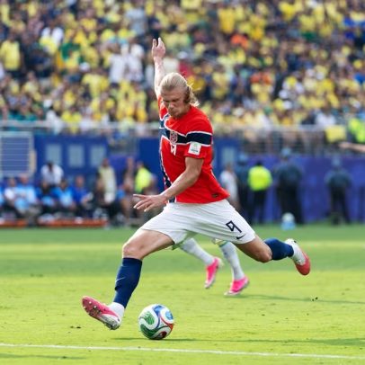 Haaland e Kane colocam Noruega e Inglaterra frente a frente por vaga na semifinal