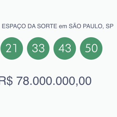 Mega-Sena acumula e próximo prêmio chega a R$ 78 milhões