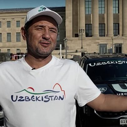Torcedor uzbeque percorre 17 mil km de carro até a Copa do Mundo