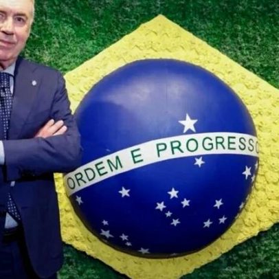 Ancelotti tem contrato com a Seleção de R$ 237 milhões até 2030